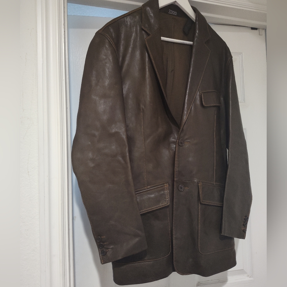 Dkny Luxury Leather Jacket - Picture 2 of 15